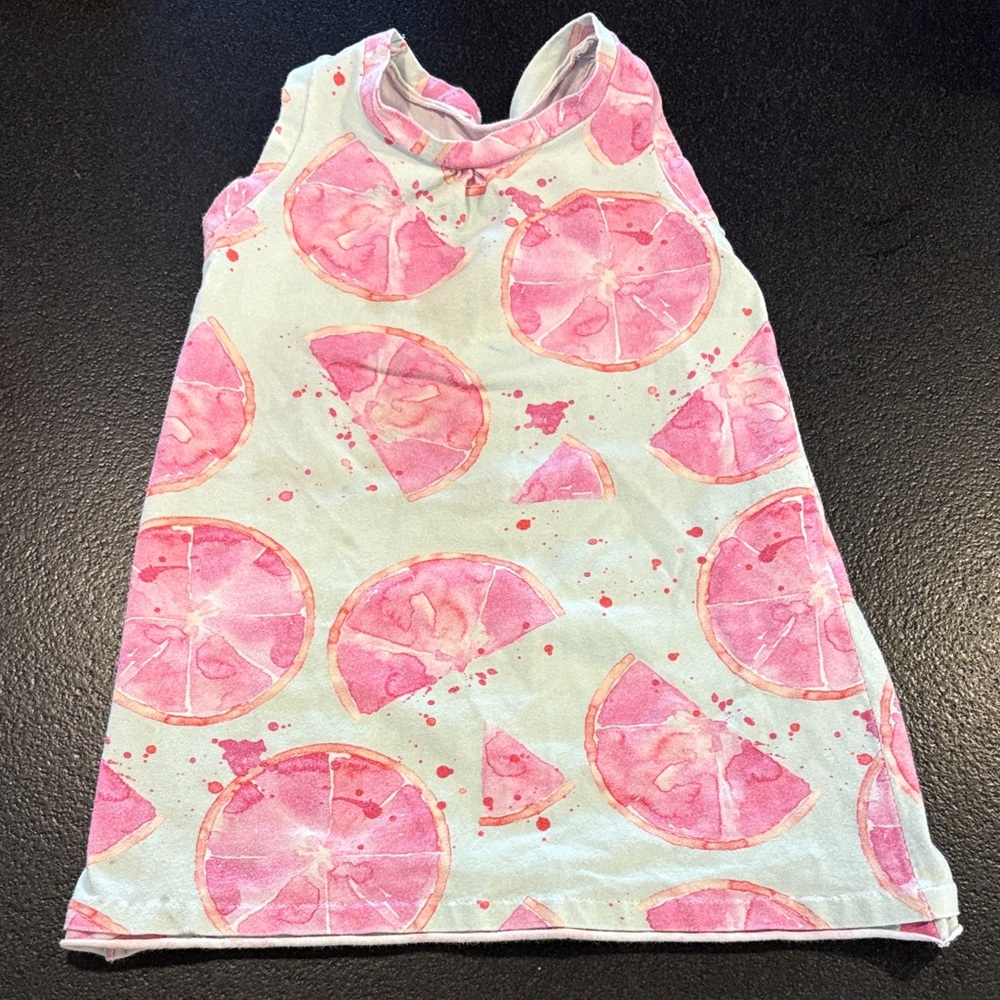 Pink Citrus Print Dress